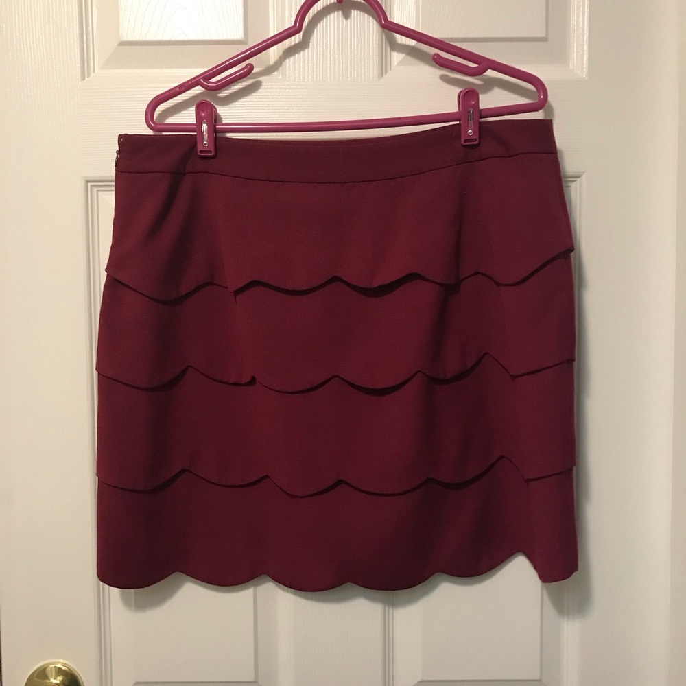 Loft Scalloped Skirt